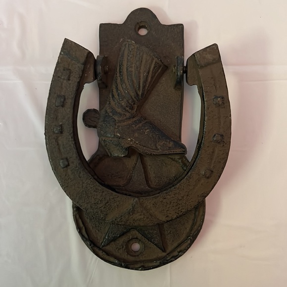Rustic Cast Iron Door Knocker - Picture 1 of 6